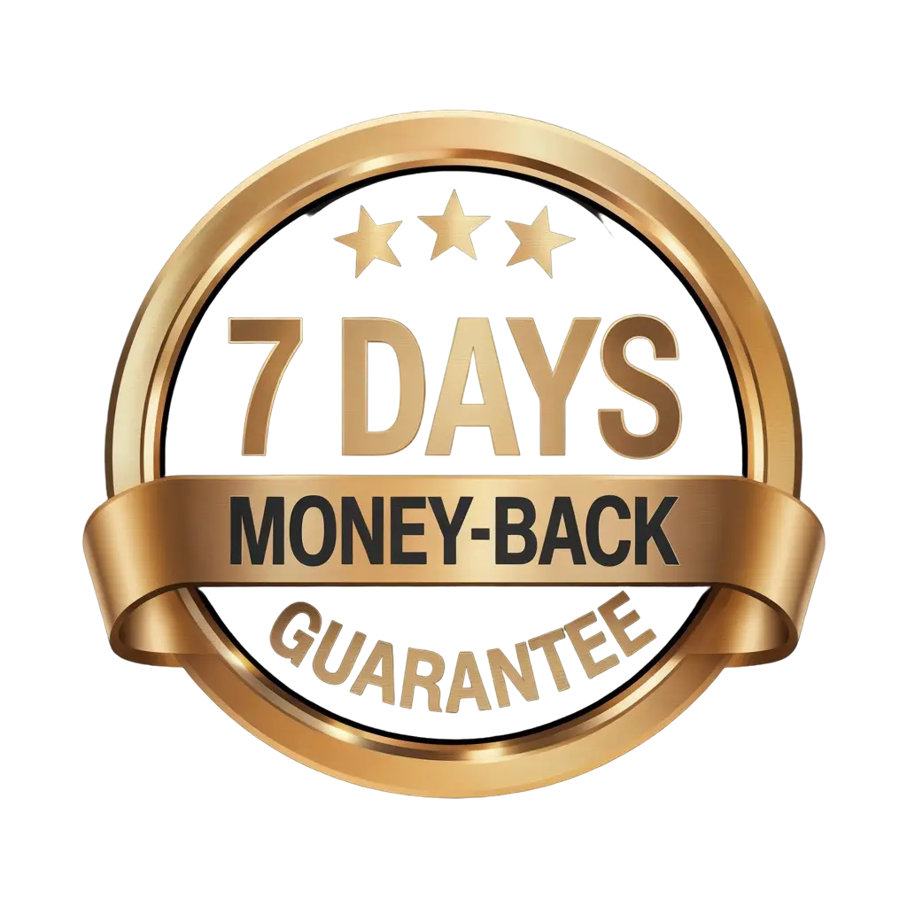 7 Days Money-Back Guarantee Badge